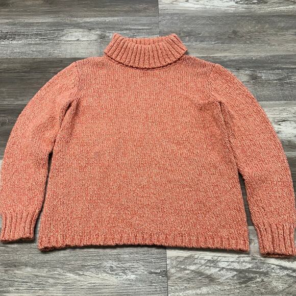 Vintage Pendleton Originals Pink Women S Turtleneck Chunky Knit Pullover Sweater - Picture 2 of 8